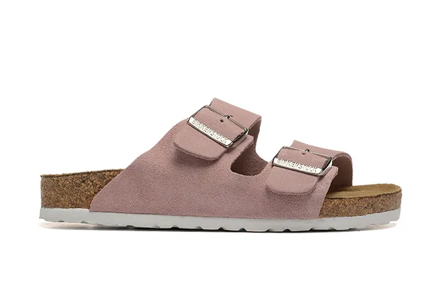 Birkenstock Arizona وردي غباري صنادل كاجوال 6