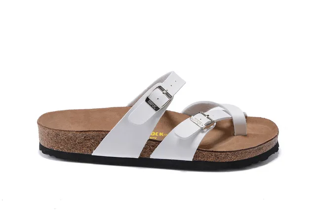 Birkenstock Arizona sandales casuales blanches 2