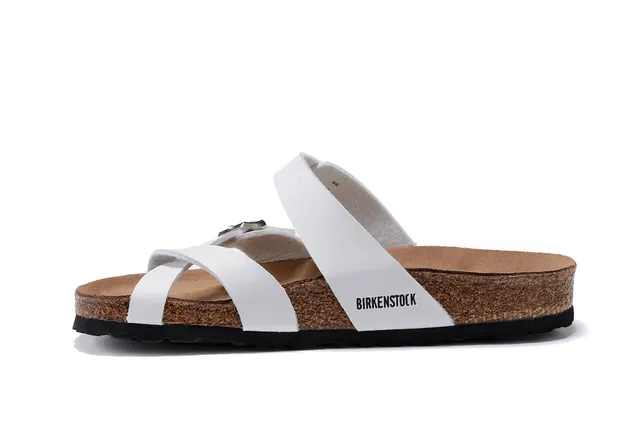 Birkenstock Arizona sandales casuales blanches 4