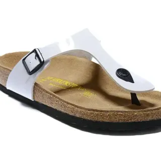 Birkenstock Arizona White Glossy Thong Casual Sandal