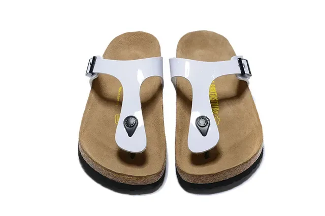 Birkenstock Arizona White Glossy Thong Casual Sandal 3