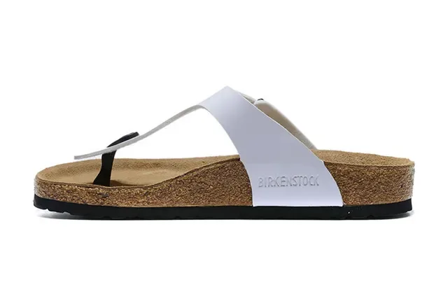 Birkenstock Arizona White Glossy Thong Casual Sandal 4