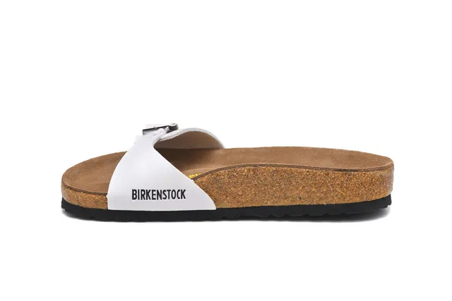 Birkenstock Arizona Sandálias Casuais de Couro Branco 4