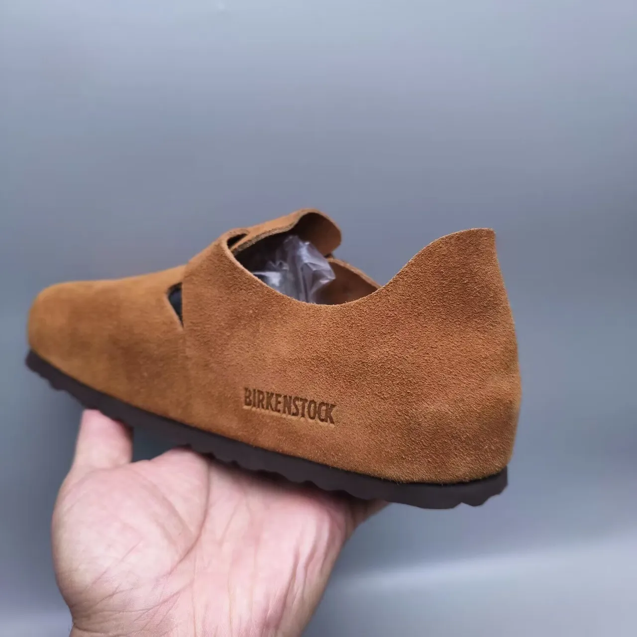 Birkenstock Marrom Preto Camurça Superior Fecho Único T-Strap Sapatos Casuais 5