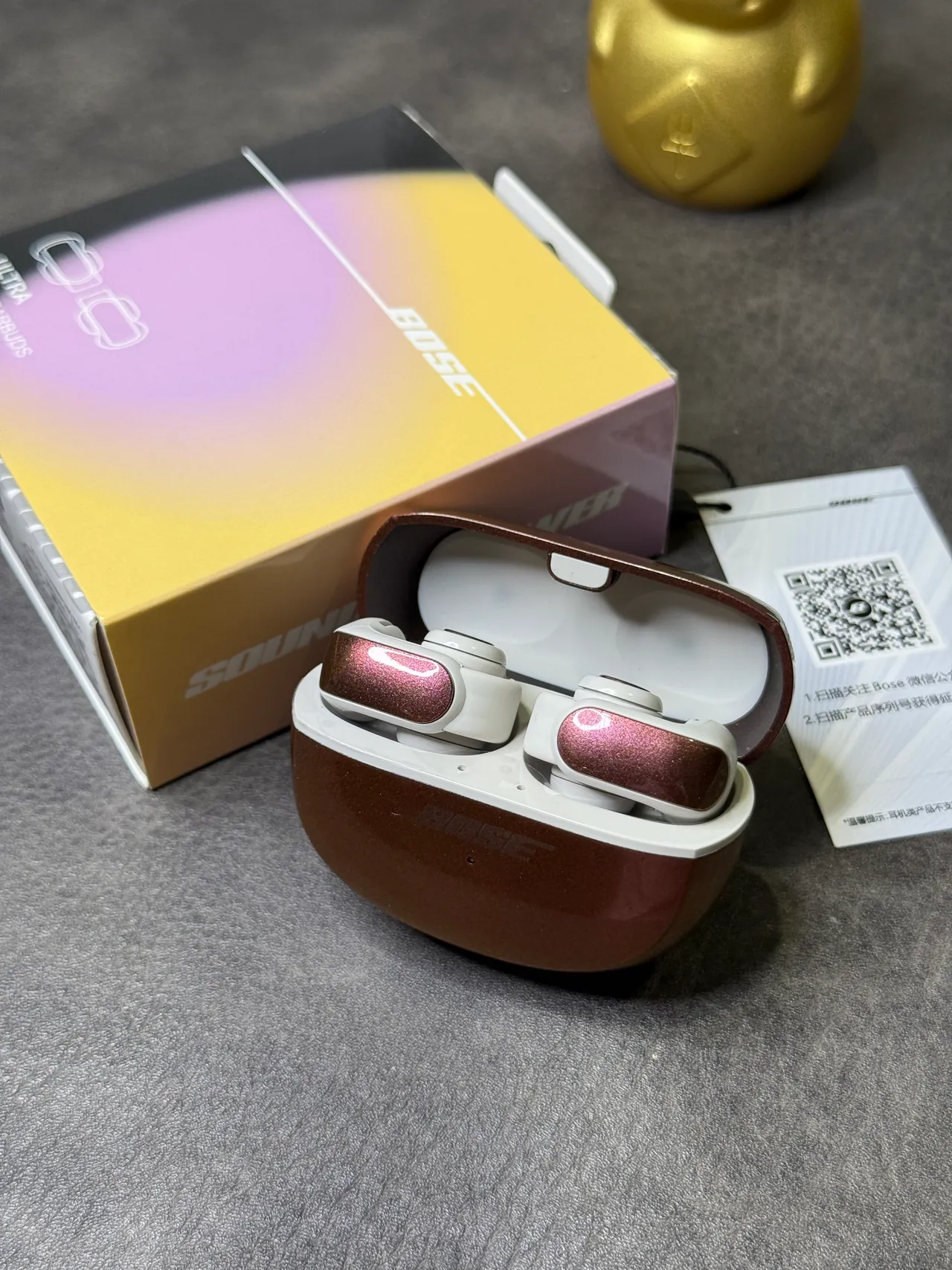 Bose Ultra Open Earbuds Rose-Gold Glitter TWS Earbuds 2