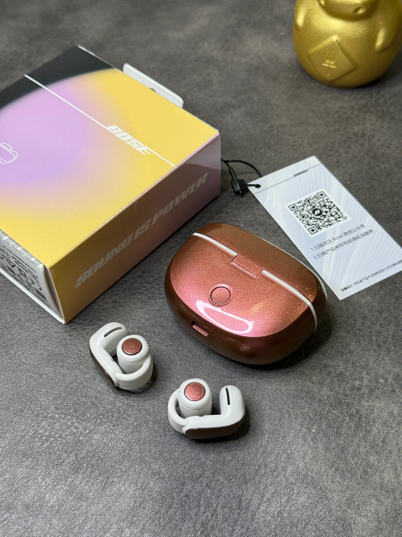 Bose Ultra Open Earbuds Rose-Gold Glitter TWS Earbuds 4