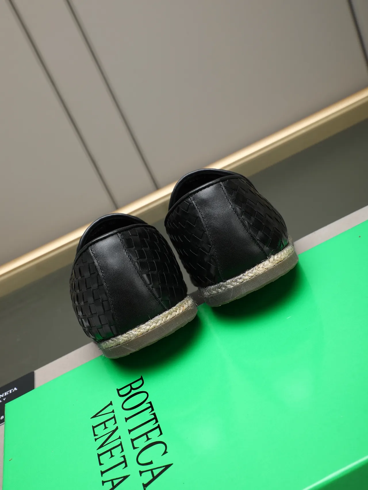 Bottega Veneta Andiamo tissé Intrecciato mocassin noir 3