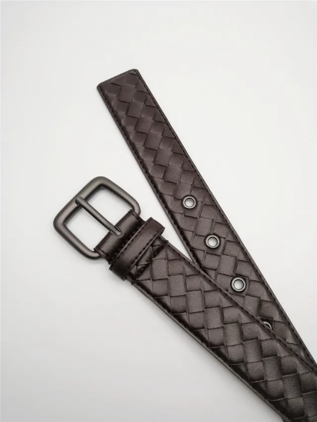 Bottega Veneta Cassette Intrecciato Cinto de couro cinza 14