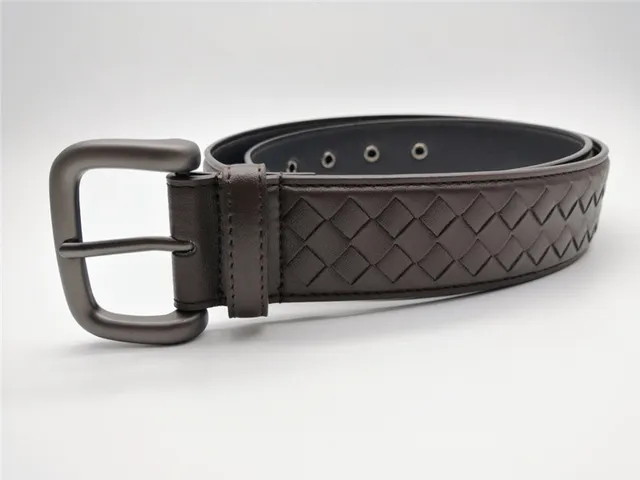 Bottega Veneta Cassette Intrecciato Cinto de couro cinza 16