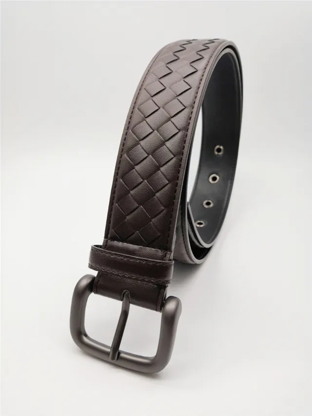Bottega Veneta Cassette Intrecciato Cinto de couro cinza 17