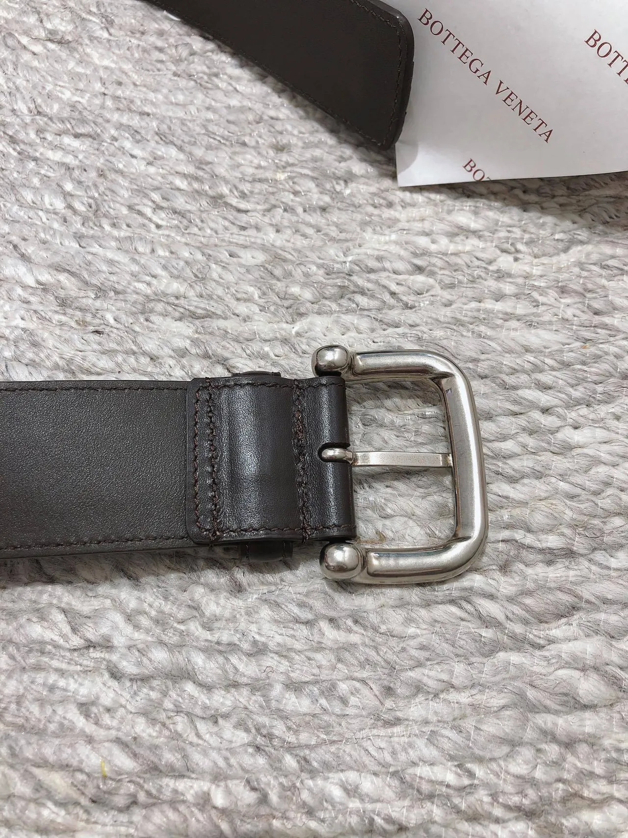 Bottega Veneta Cassette Intrecciato ceinture en cuir tissé 3