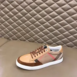 Burberry Check and Tan Leather Lifestyle Sneaker