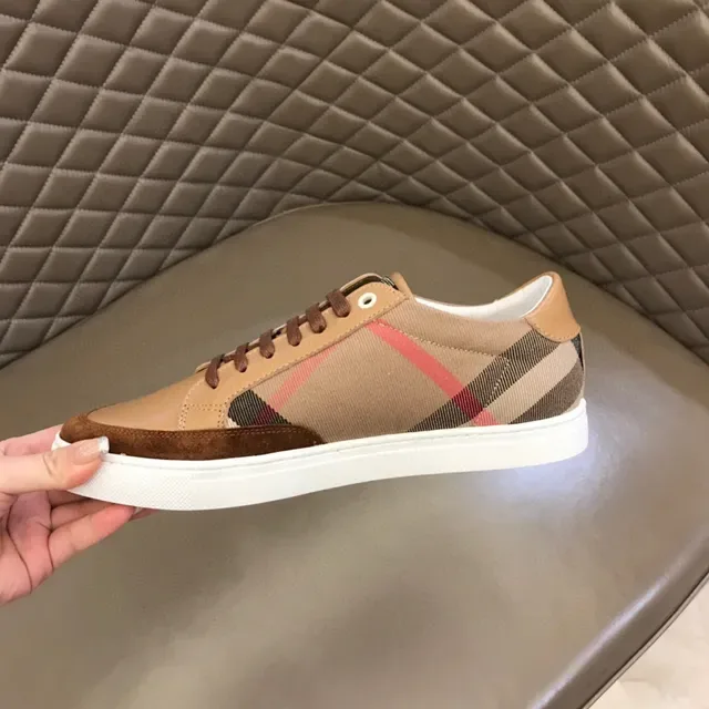 Burberry Check and Tan Leather Lifestyle Sneaker 3