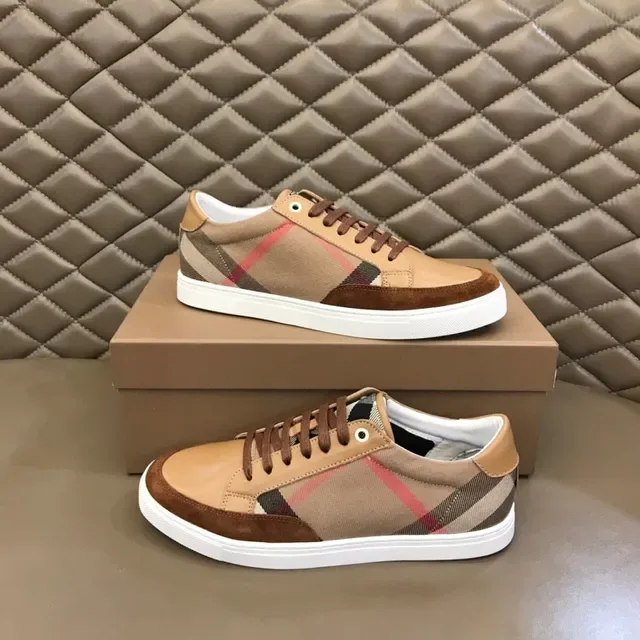 Burberry Check and Tan Leather Lifestyle Sneaker 7