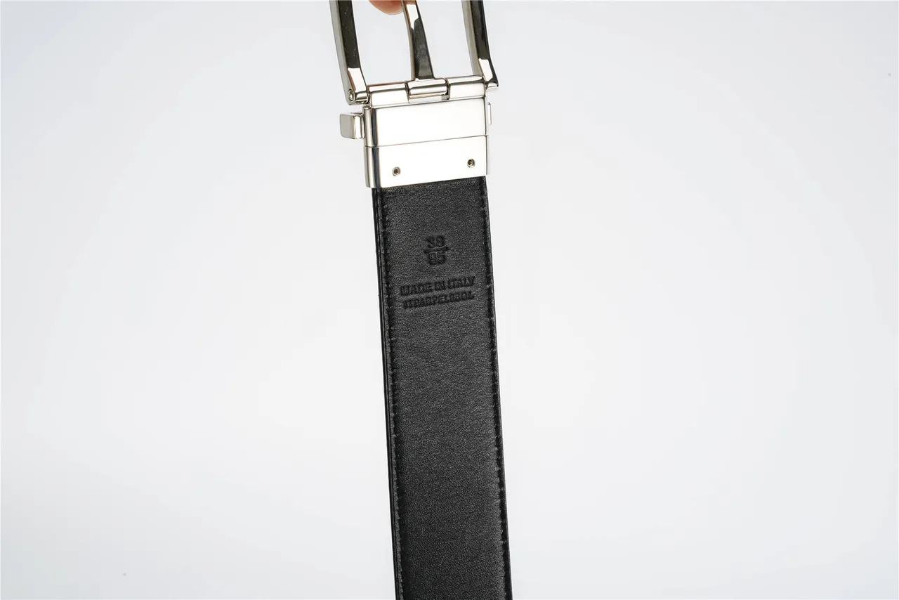 Burberry Knight Check Canvas and Leather Belt 7