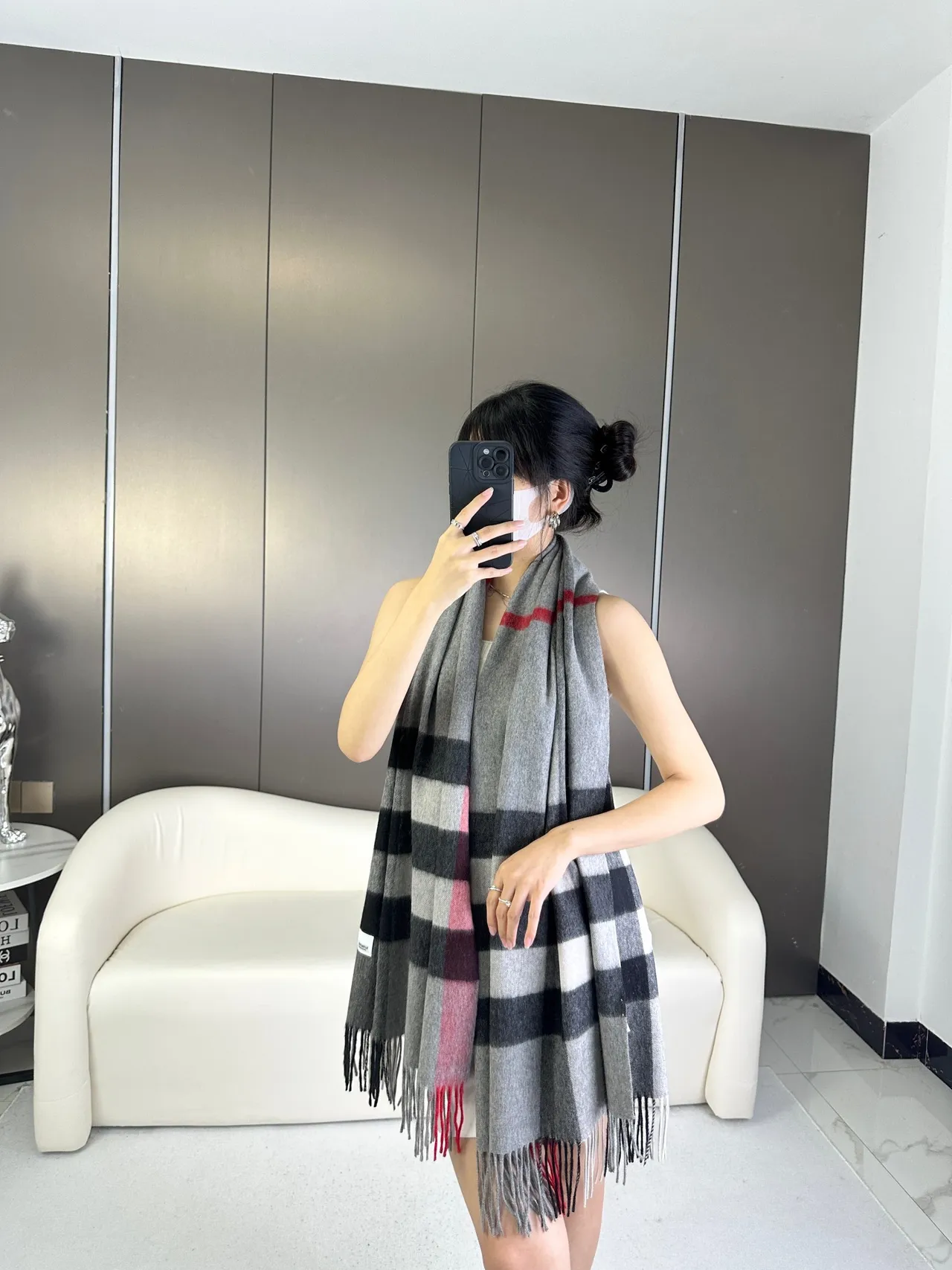 Burberry Reykjavik Noir Cashmere écharpe 2