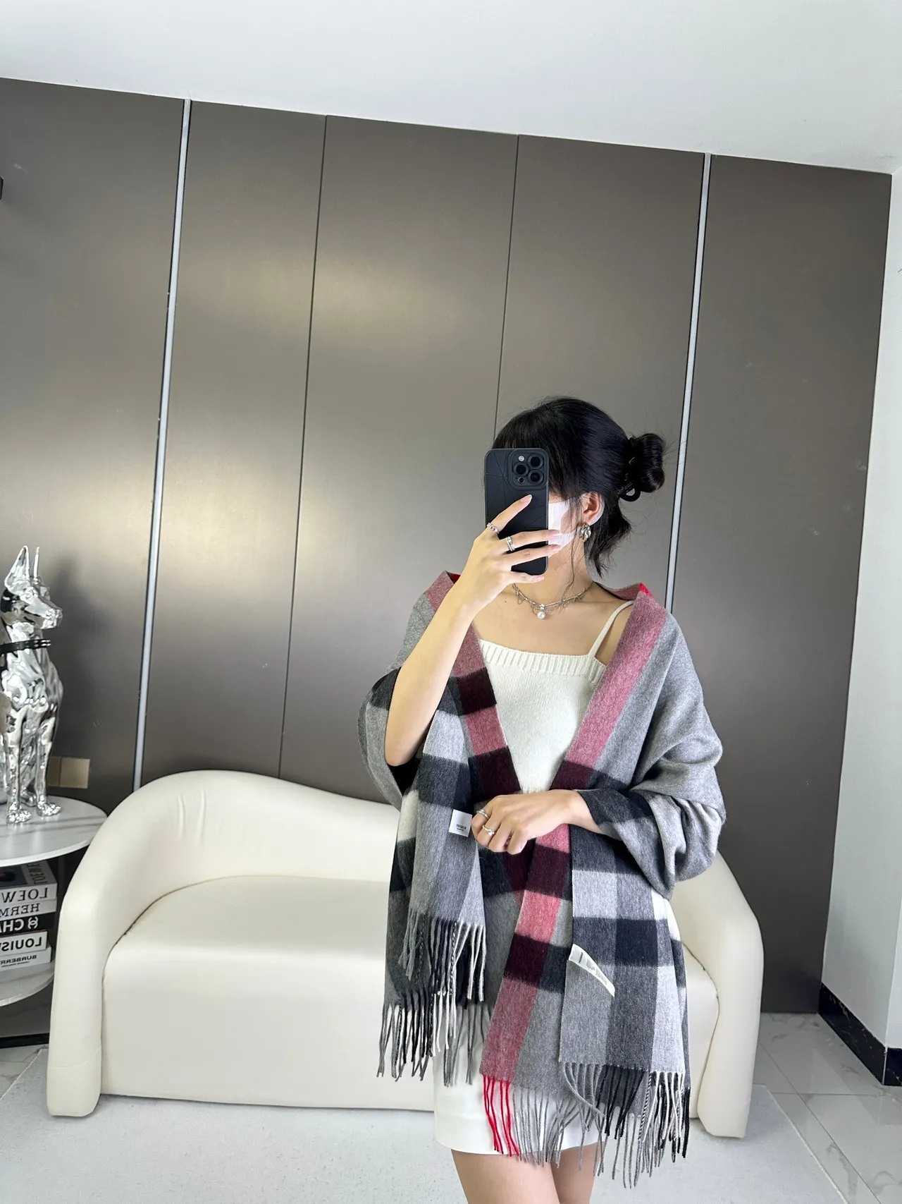 Burberry Reykjavik Noir Cashmere écharpe 4
