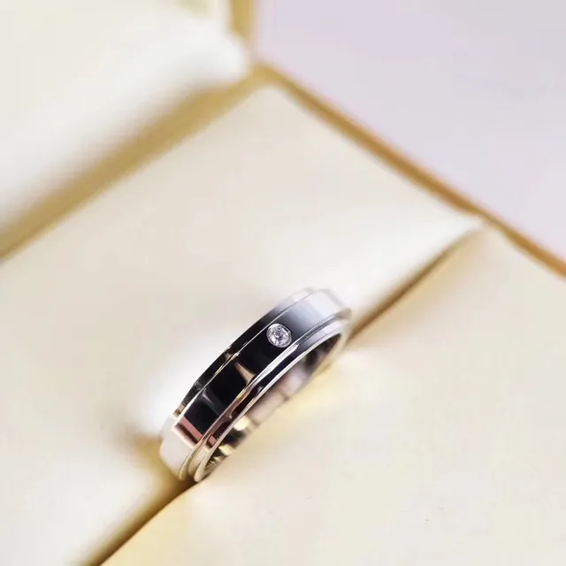 Bvlgari B.zero1 Gold Black Stacked Rotating Bands Engraved Interior Ring 4