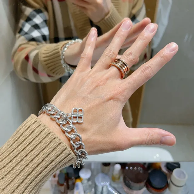 Bvlgari B.zero1 Multi-Band Pavé-Set Rose Gold Ring 2