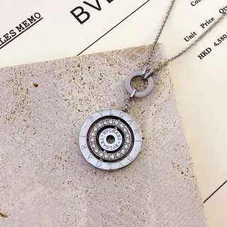 Bvlgari B.zero1 बहु रिंग पवें पेंडेंट नेकलेस