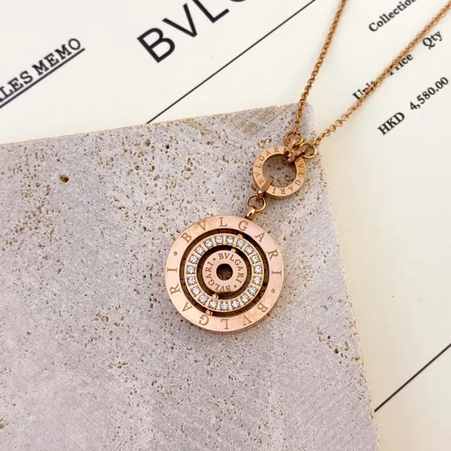 Bvlgari B.zero1 Multi-Ring Pavé Pendant Necklace 4