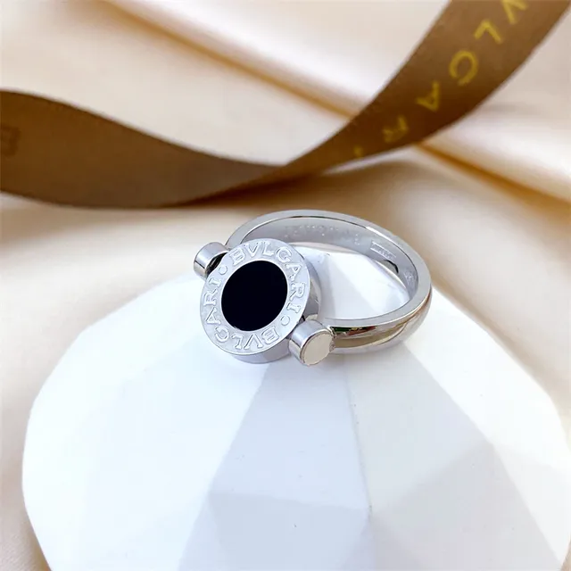 Bvlgari B.zero1 ঘূর্ণনীয় বেজেল সোনা এবং কালো রিং 2