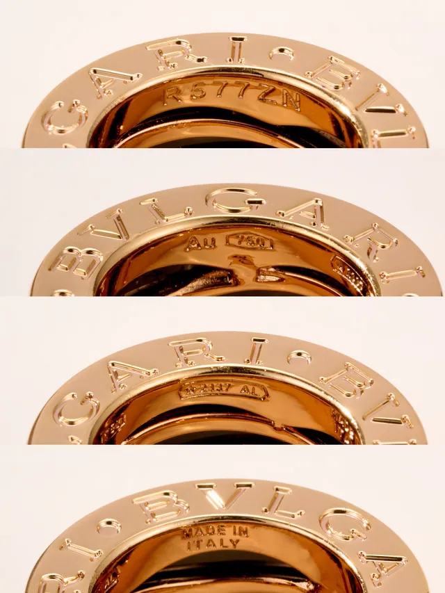 Bvlgari B.zero1 Triple Ring Ceramic Inlay Necklace 11