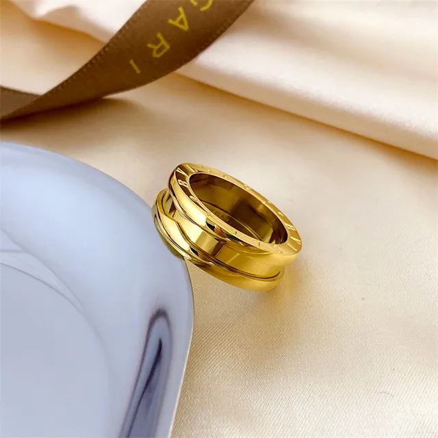 Bvlgari B.zero1 টিউবুলার খোদাই করা স্ট্যাকড রিংস 2