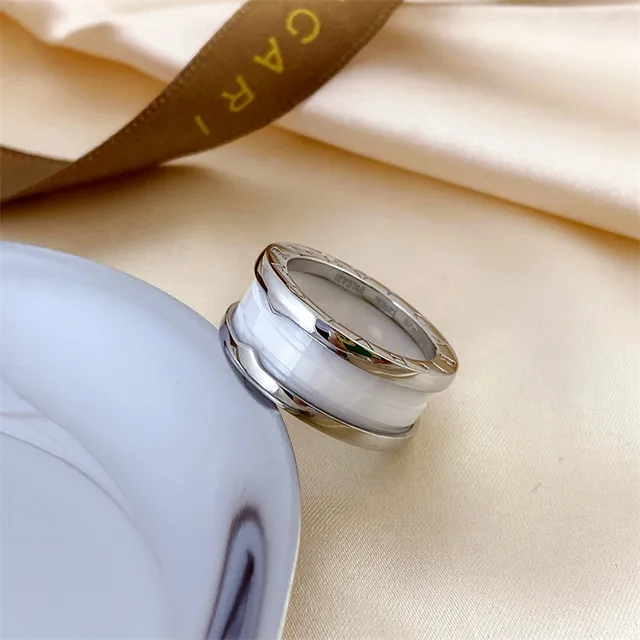 Bvlgari B.zero1 Tubular Multi-Band Engraved Ceramic Ring 4