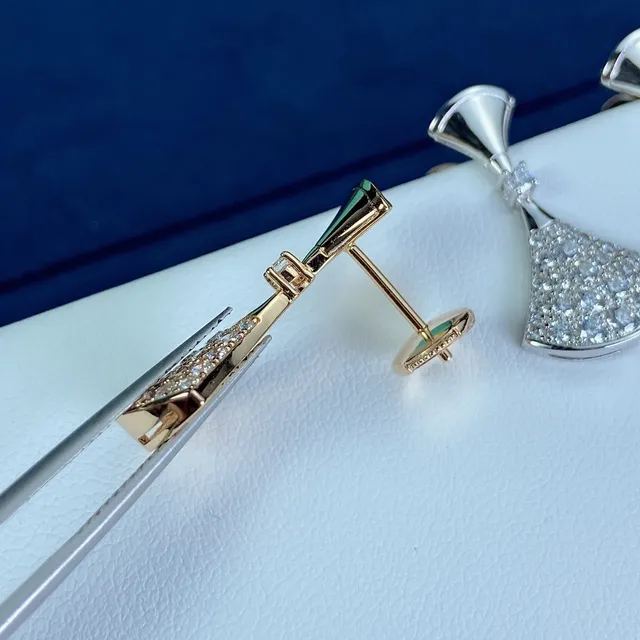 Bvlgari Divas’ Dream পাখা আকারের পেভে কানের দুল 2