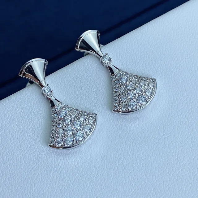 Bvlgari Divas’ Dream পাখা আকারের পেভে কানের দুল 3