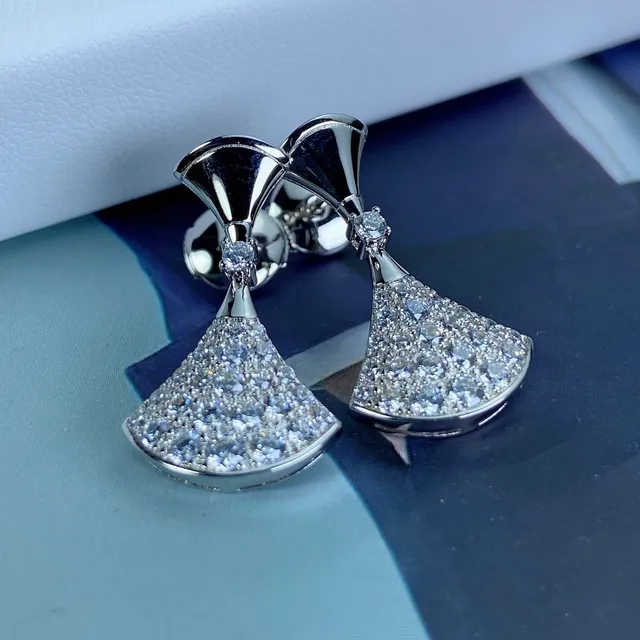 Bvlgari Divas’ Dream পাখা আকারের পেভে কানের দুল 5