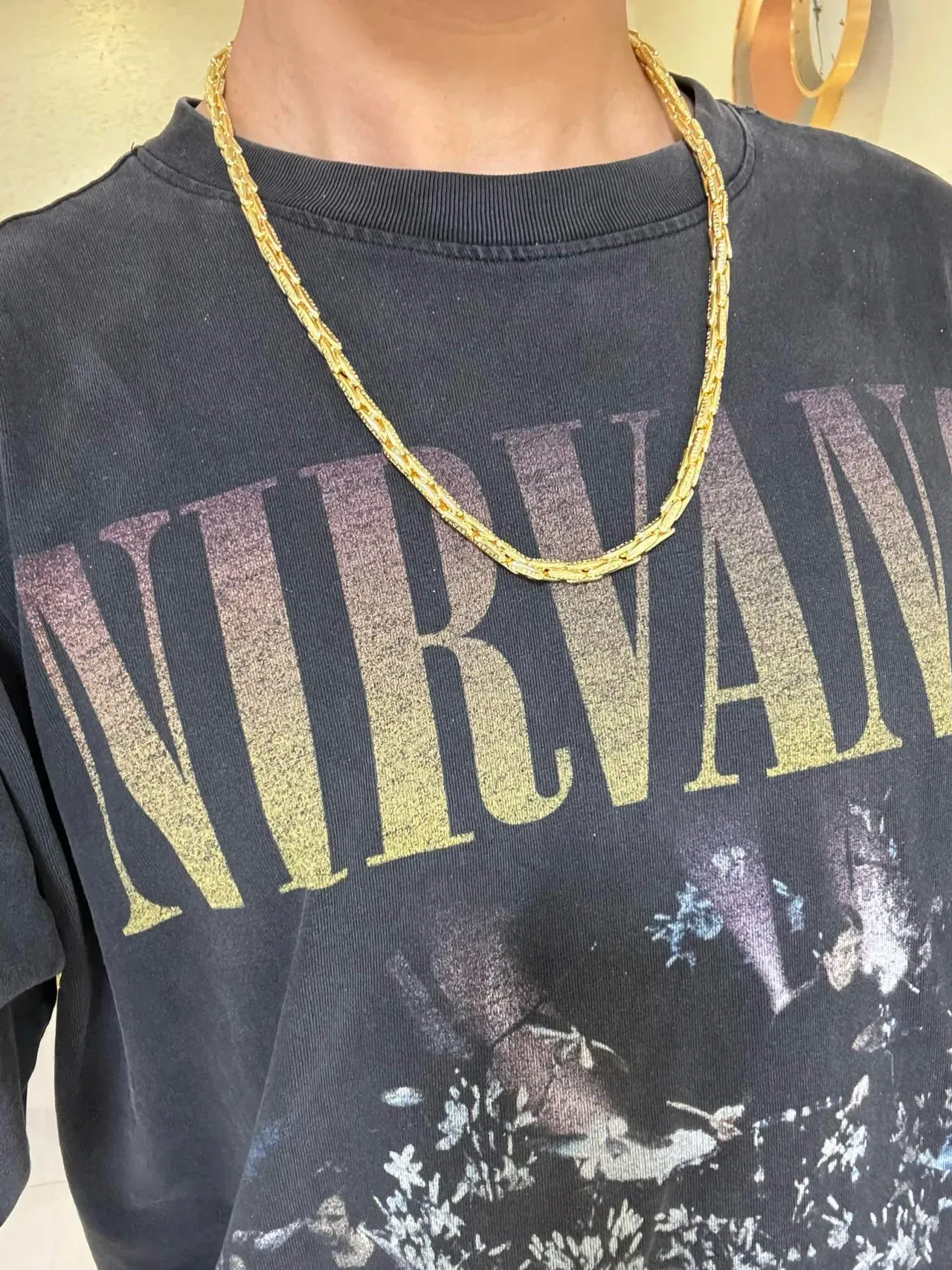 Bvlgari Gold Link Chain Necklace 2