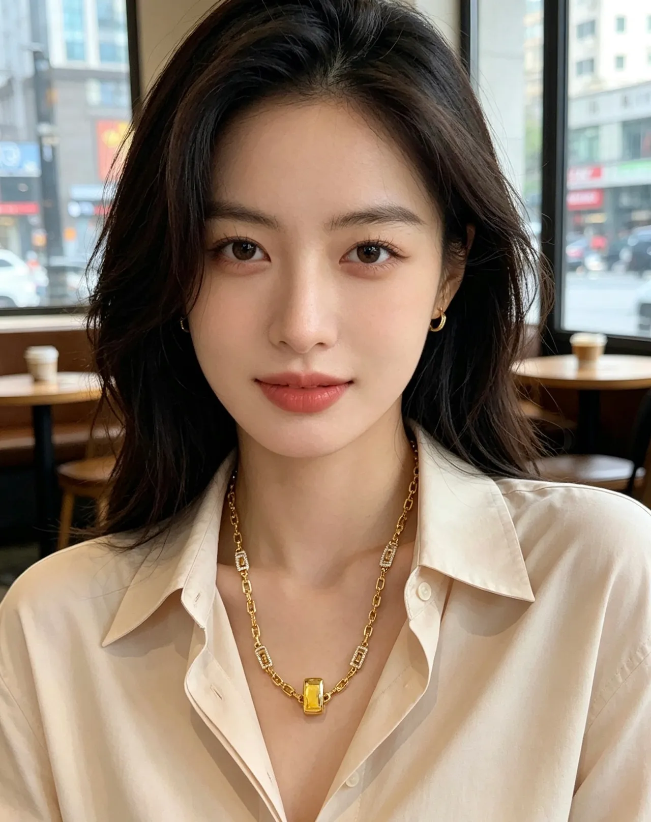 Bvlgari Gold Silver Chain Rectangular Link Necklace 3