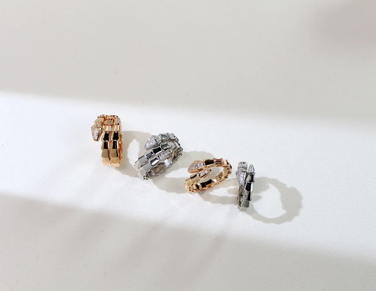 Bvlgari Serpenti Coiled Scale Motif Diamond Ring 2
