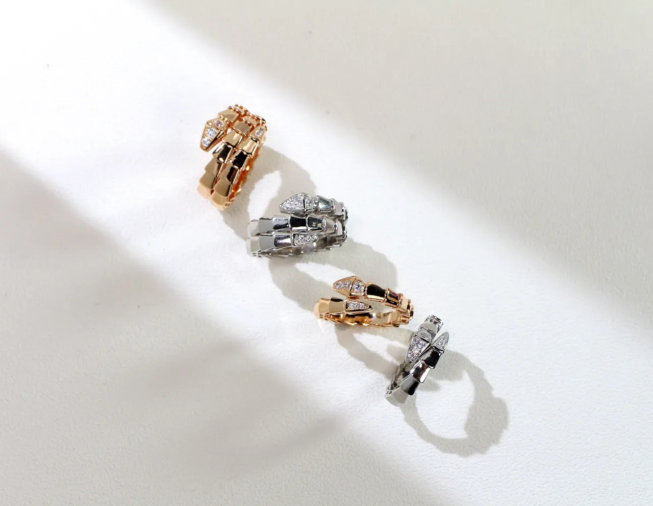 Bvlgari Serpenti Coiled Scale Motif Diamond Ring 8