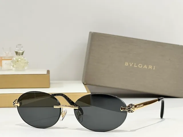 Bvlgari Serpenti রিমলেস ওভাল গ্রেডিয়েন্ট বাদামী সানগ্লাসেস 4