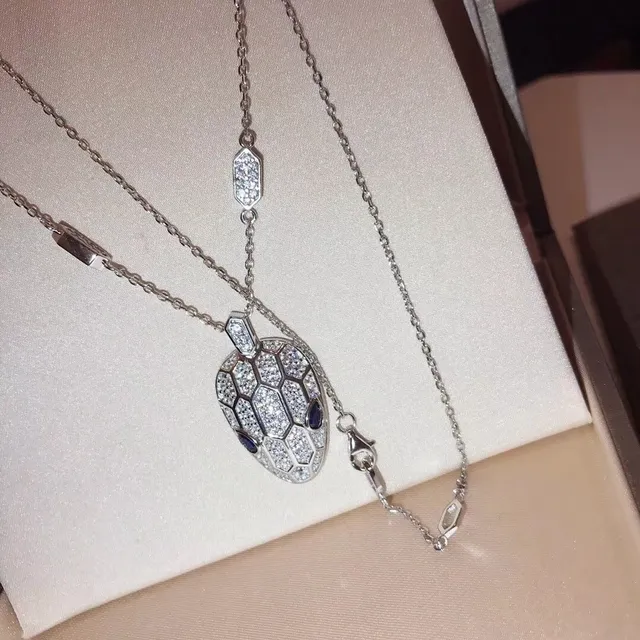 Bvlgari Serpenti Viper Pavé Diamant Tête de Serpent Collier 3