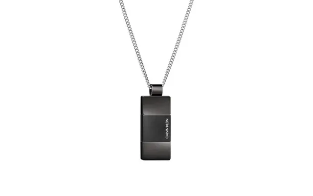 Collier pendentif Calvin Klein Minimaliste Noir Rectangulaire 3