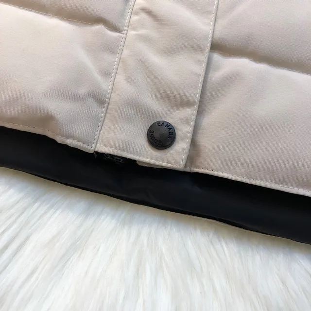 Canada Goose Purple Black Quilted High-Collar Vest 5