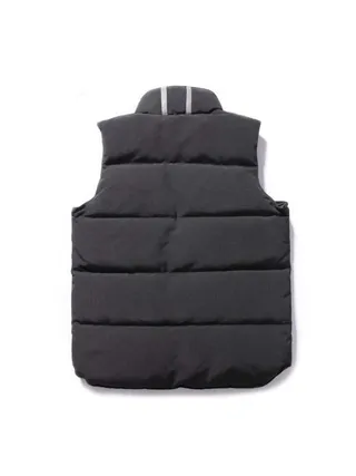 Canada Goose Purple Black Quilted High-Collar Vest 21