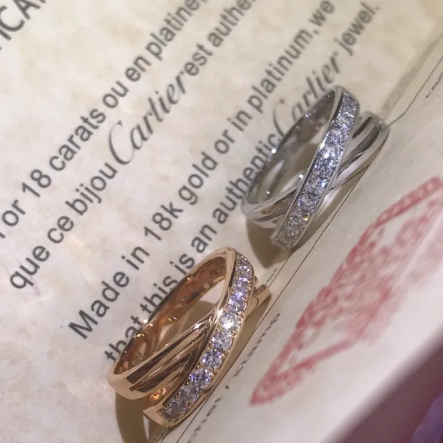 Cartier Etincelle de Cartier Bague Pavée Croisée 6