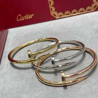 Cartier Juste un Clou Nail Motif Polished Metal Bracelets