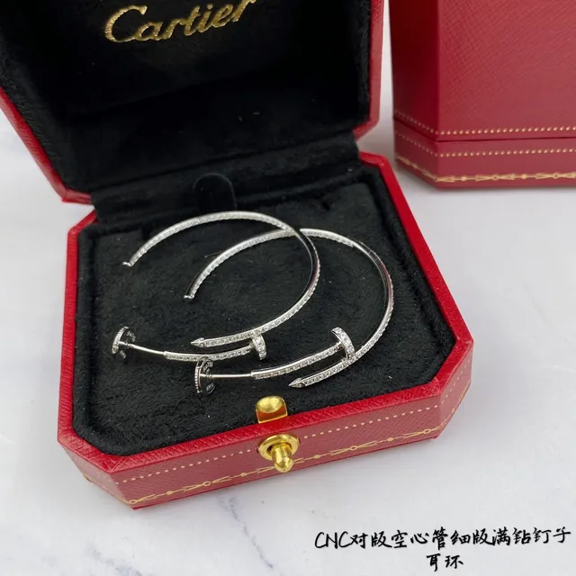 Boucles d'oreilles Cartier Juste un Clou Pavé diamants or 5