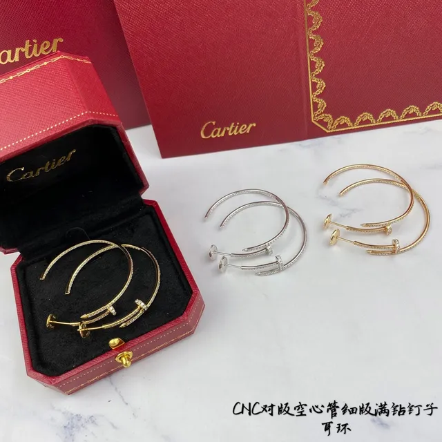Boucles d'oreilles Cartier Juste un Clou Pavé diamants or 6
