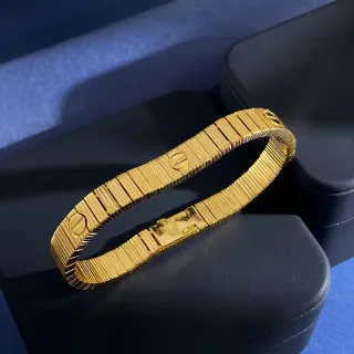 Cartier Juste un Clou Ribbed Gold Bracelet