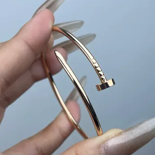 Cartier Juste un Clou Rose Gold Nail Motif Open Bangle Bracelet