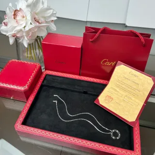 Cartier Juste un Clou Silver-Toned Circular Pendant Necklace
