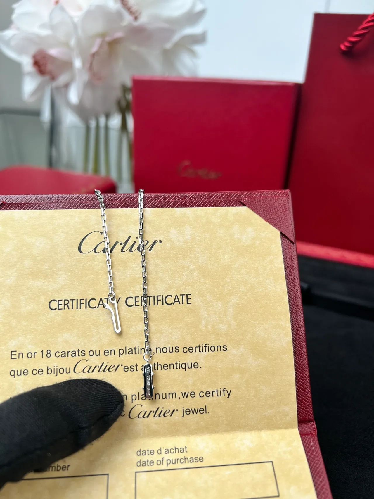 Cartier Juste un Clou قلادة فضية دائرية 3