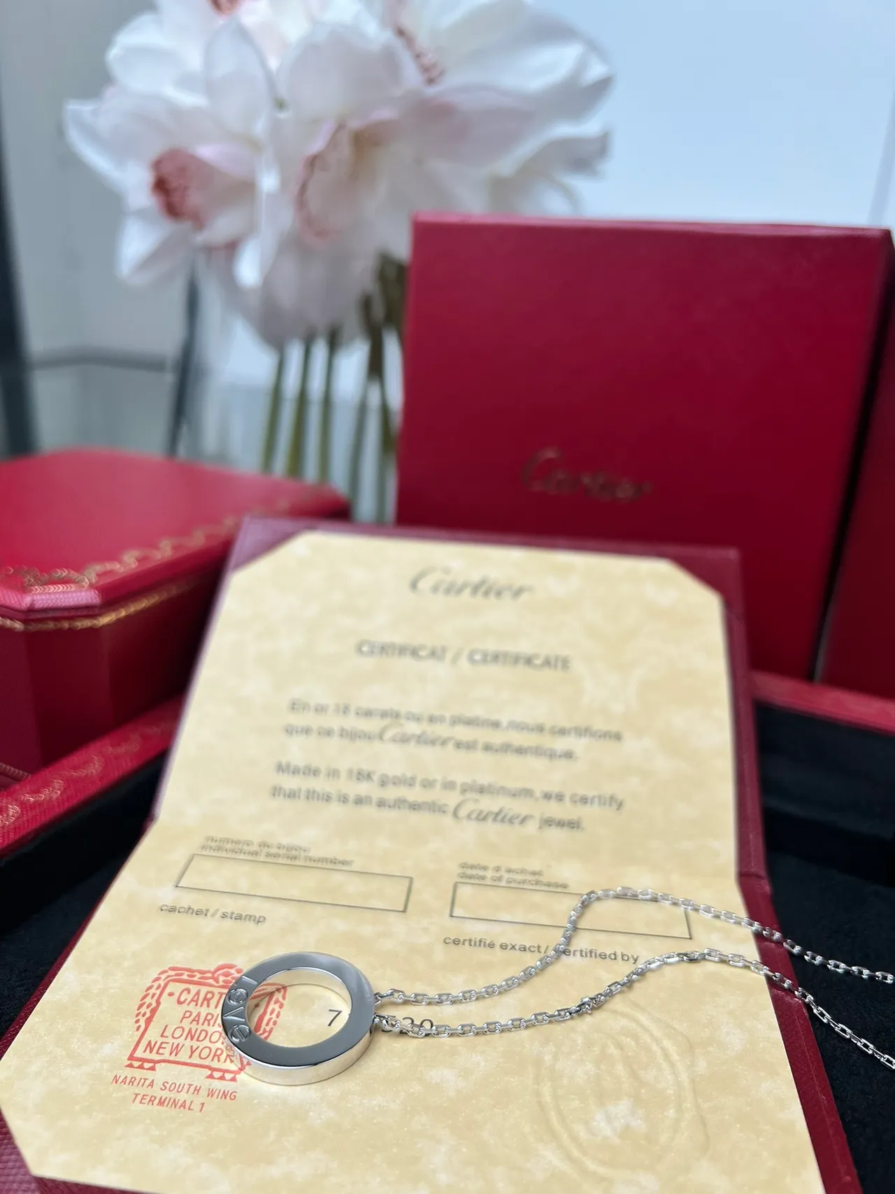 Cartier Juste un Clou قلادة فضية دائرية 6